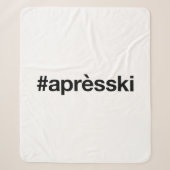 APRES SKI Hashtag Sherpadecke (Vorderseite)