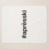 APRES SKI Hashtag Sherpadecke (Vorderseite (Horizontal))