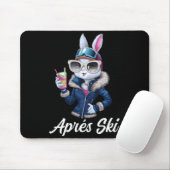 Apres Ski Hat Party Design Ski Bunny Skier Outfit Mousepad (Mit Mouse)