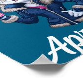Apres Ski Hat Party Design Ski Bunny Skier Outfit  Poster (Ecke)