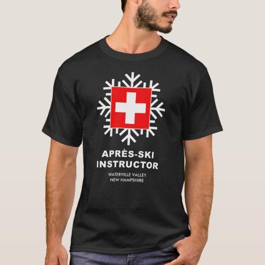 Apres Ski Instructor Funny Ski Resort T - Shirt (Vorderseite)