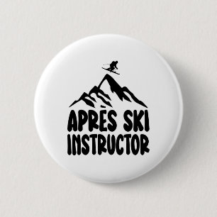 Apres Ski Instructor Shirt Frauen Männer Für Apres Button