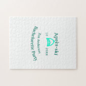 Après-Ski-Junggesellinnen-Abschiedstour turquoise  Puzzle (Horizontal)