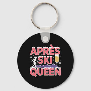 Apres Ski Königin Skifahren Snowboarden Skifahrer Schlüsselanhänger