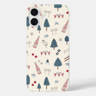Apres Ski Lover Winter Champagne Pink Geschenk iPhone 16 Plus Hülle