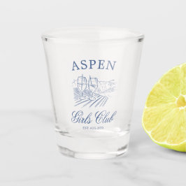 Après Ski mit der Braut zum Bach Weekend Schnapsglas