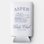 Après Ski mit der Braut zum Bach Weekend Selters Dosenkühler (Rückseite)