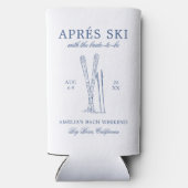 Après Ski mit der Braut zum Bach Weekend Selters Dosenkühler (Rückseite)