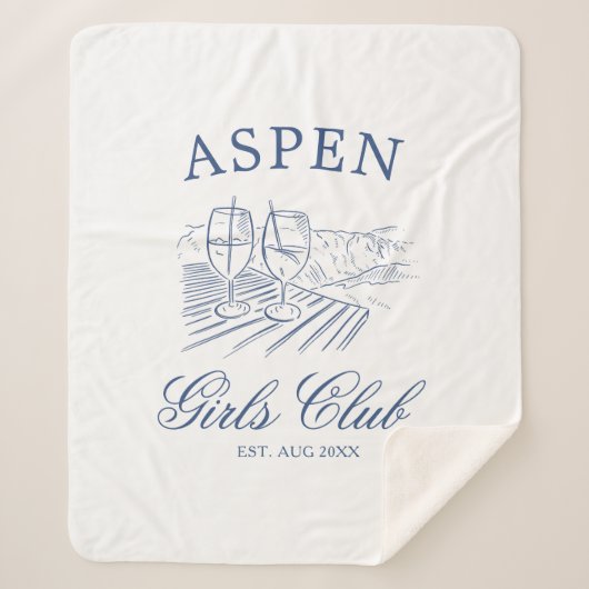 Après Ski mit der Braut zum Bach Weekend Sherpadecke (Vorderseite)