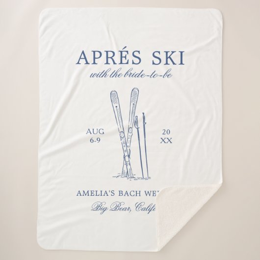 Après Ski mit der Braut zum Bach Weekend Sherpadecke (Vorderseite)