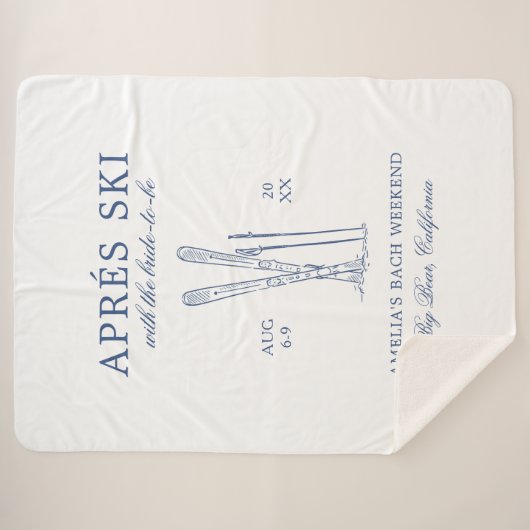 Après Ski mit der Braut zum Bach Weekend Sherpadecke (Vorderseite (Horizontal))
