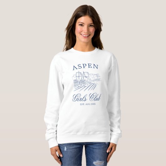 Après Ski mit der Braut zum Bach Weekend Sweatshirt (Vorne ganz)