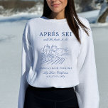 Après Ski mit der Braut zum Bach Weekend Sweatshirt<br><div class="desc">Dieses Design besticht durch trendigen,  fetten Text,  verschneite Farben mit handgezeichneten Elementen.</div>