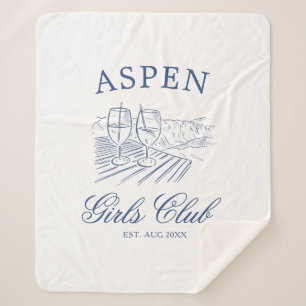 Après Ski mit der zukünftigen Braut Bach Wochenend Sherpadecke