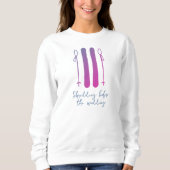 Apres Ski Neon Bride Bachelorette Sweatshirt (Vorderseite)