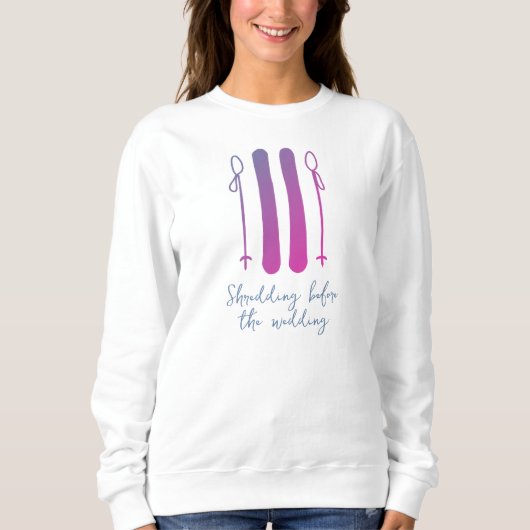 Apres Ski Neon Bride Bachelorette Sweatshirt (Vorderseite)