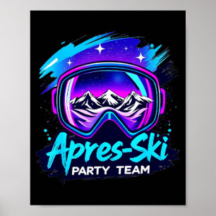 Apres Ski-Party - Winter-Nachtfeier Apres S Poster