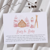 Apres Ski Pink Babydusche Bücher für Baby Begleitkarte