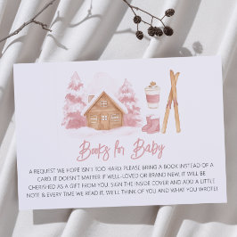 Apres Ski Pink Babydusche Bücher für Baby Begleitkarte