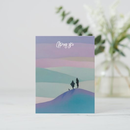 Apres Ski Postkarte (Stehend Vorderseite)