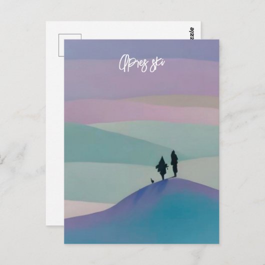 Apres Ski Postkarte (Vorne/Hinten)