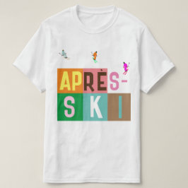 Après-ski Retro Skiers - Farbblock T-Shirt