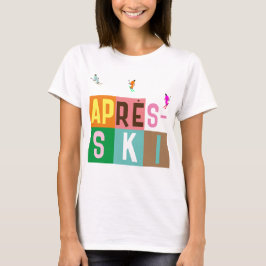 Après-ski Retro Skiers - Farbblock T-Shirt