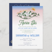 Après Ski Sloppy Pisten Skifahren Joint Bach Weeke Einladung (Vorne/Hinten)