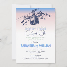 Après Ski Sloppy Slopes Winter Joint Bach Weekend Einladung