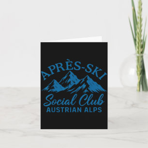 Après-Ski-Socialclub österreichische Alpen Après-S Karte