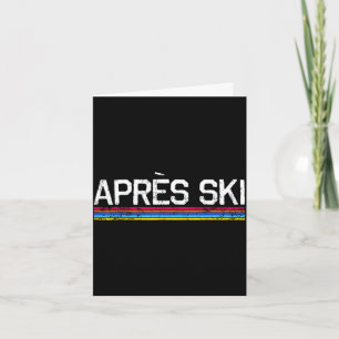 Après-Ski-Sportler Snowboard-Urlaub Wintersport A Karte