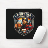 Apres Ski Trainer lustiger Skilehrer MännerApre Mousepad (Mit Mouse)