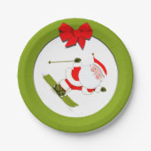 Apres Ski Weihnachtsfeier Pappteller (Vorderseite)