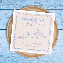 Apres Ski Winter Bachelorette Bach Club Serviette