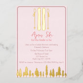 Apres Ski Winter Brautparty Folieneinladung (Vorderseite)