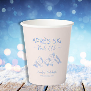 Apres Ski Winter Junggesellinnenabschied Bach Club Pappbecher