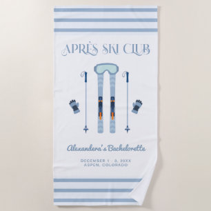 Apres Ski Winter Junggesellinnenabschied Strandtuch