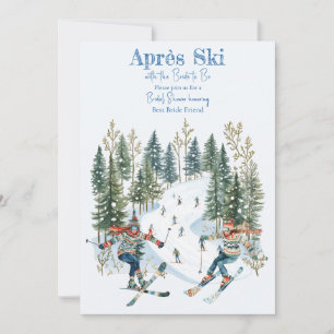 Après-Ski-Winter-Ski-Brautjungfern-Einladung Einladung