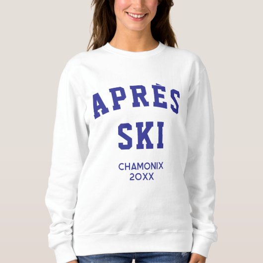 Après Ski Winter Skipass Skigebiet Sweatshirt (Vorderseite)