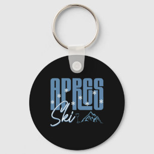 Apres Ski Winter Spaß Snowboarden Berg Skifahren Schlüsselanhänger