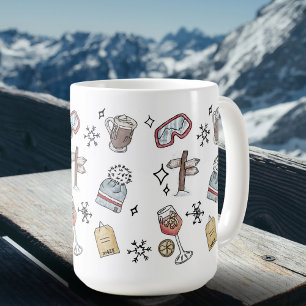 Apres Ski Wintersport Niedlicher Urlaub Kaffeetasse