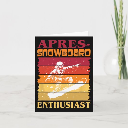 Apres-Snowboard-Enthusiast Karte (Vorderseite)