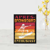 Apres-Snowboard-Enthusiast Karte (Gelbe Blume)