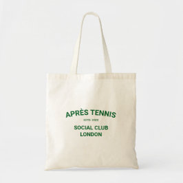 Après Tennis Club Player Team Green White Girls Tragetasche