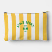 Apres Tennis Rom 2025 Gelber Streifen - Custom Zubehörtasche (Rückseite)