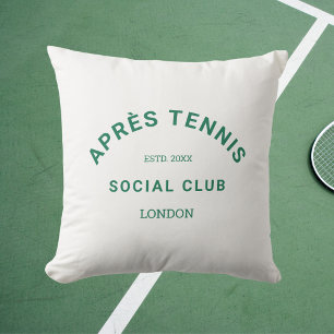 Après Tennis Social Club Custom Green Wappen Kissen