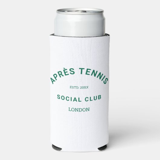 Après Tennis Social Club Wappen Selters Dosenkühler (Seltzer Rückseite)