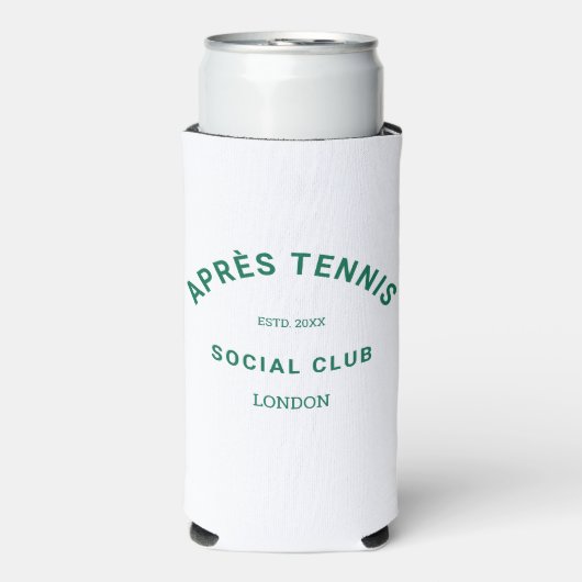 Après Tennis Social Club Wappen Selters Dosenkühler (Seltzer Vorderseite)