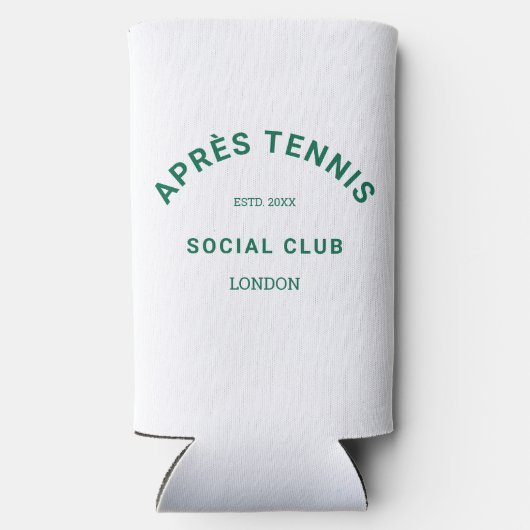 Après Tennis Social Club Wappen Selters Dosenkühler (Rückseite)