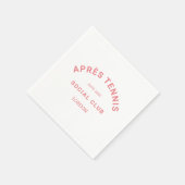 Après Tennis Social Club Wappen Serviette (Ecke)